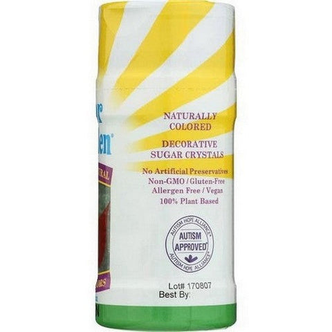 Color Garden, Green Natural Sugar Crystals, 3 Oz