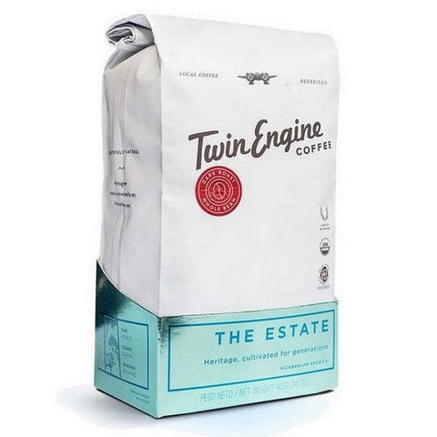Twin Engine Coffee, Organic Estate Dark Whole Bean Coffee, 14 Oz Twin Engine Coffee