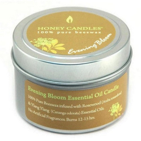 Honey Candle Co., Evening Bloom Essential Oil Beeswax Candle, 3 Oz