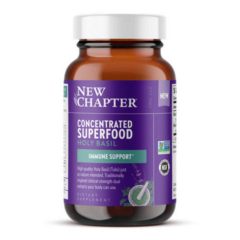 New Chapter, Concentrated Superfood Holy Basil, 325 Mg, 30 Tabs New Chapter