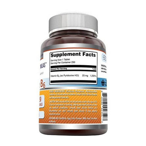 Amazing Nutrition, Amazing Formulas Vitamin B6, 200 Mg, 250 Tabs Amazing Nutrition