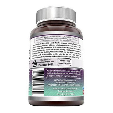 Amazing Nutrition, Amazing Formulas MSM, 1500 mg, 180 Tabs Amazing Nutrition