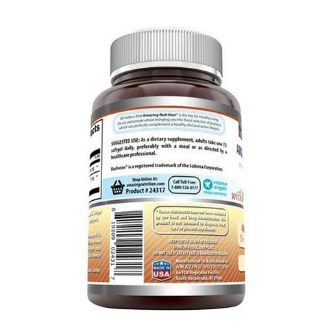 Amazing Nutrition, Amazing Formulas CoQ10 with Bioperine, 400 mg, 60 Softgels Amazing Nutrition