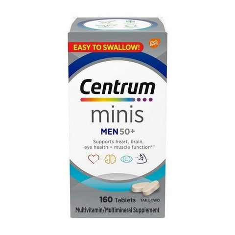 Centrum, Minis Men 50 Plus Multivitamin, 160 Tabs