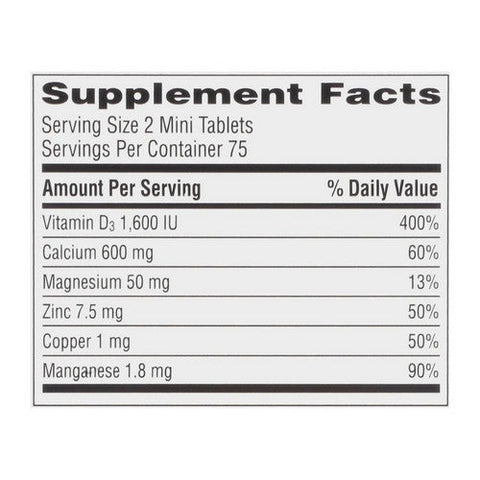 Caltrate, Minis 600 Plus D3 Plus Minerals Calcium, 150 Tablets