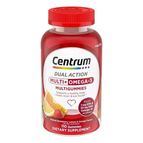 Centrum, Multi Plus Omega-3, 110 Gummies