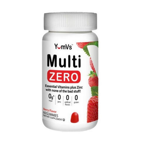 Mutivitamin Zero for Adults Raspberry 60 Gummies by Yum-V's