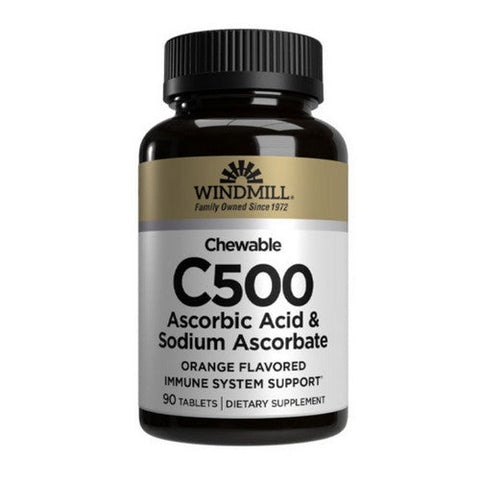 Vitamin C Chewable Orange Flavor 90 Tabs by Windmill