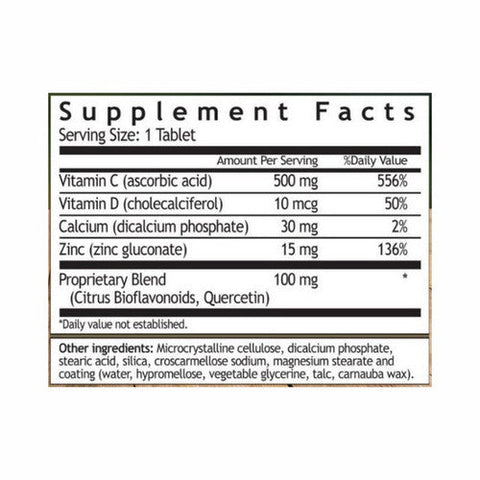 Windmill, Super C 500 With Quercetin And Zinc, 100 Tablets