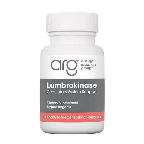 Nutricology/ Allergy Research Group, Lumbrokinase Phthalate-Free, 30 Count Nutricology/ Allergy Research Group