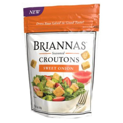 Briannas, Croutons Sweet Onion, 5 Oz (Case Of 6) Briannas