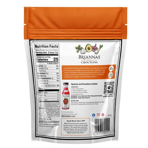 Briannas, Croutons Sweet Onion, 5 Oz (Case Of 6)