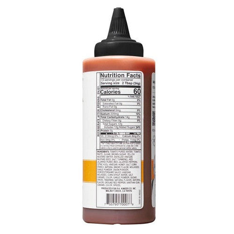 Kinders, Honey Hot BBQ Sauce, 15.5 Oz (Case Of 6)
