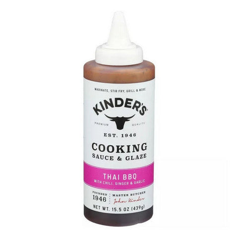 Kinders, Thai BBQ Cooking Sauce And Glaze, 15.5 Oz (Case Of 6) Kinders