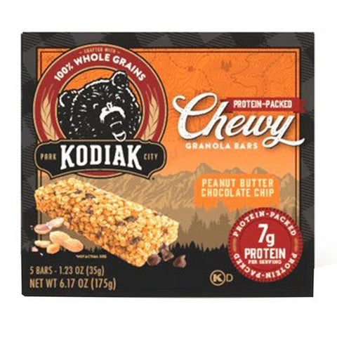 Kodiak Cakes, Chewy Granola Bar Peanut Butter Chocolate Chip, 6.17 Oz (Case Of 12) Kodiak Cakes
