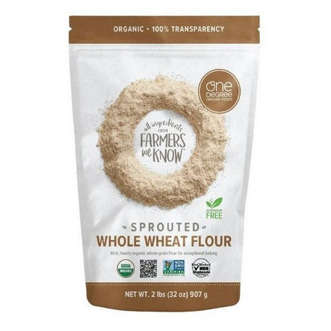 One Degree, Organic Sprouted Whole Wheat Flour, 32 Oz(Case Of 6) One Degree