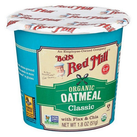 Bobs Red Mill, Classic Organic Oatmeal Cup, 1.8 Oz(Case Of 12) Bobs Red Mill
