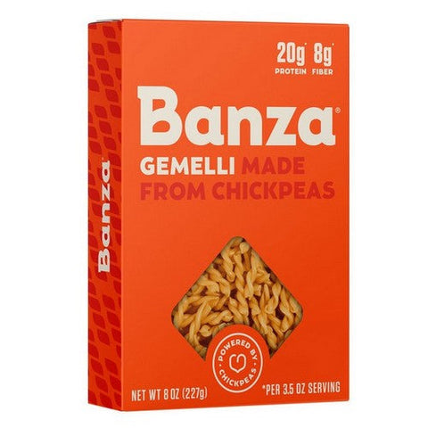 Banza, Pasta Chickpea Gemelli, 8 Oz(Case Of 6)