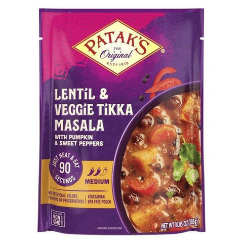 Patak's, Lentil And Veggie Tikka Masala Meal, 10.05 Oz(Case Of 6) Patak's