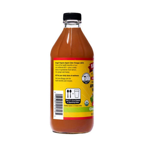 Bragg, Organic Apple Cider Vinegar Blends With Citrus Ginger, 16 Oz(Case Of 12) Bragg