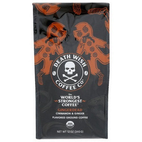 Death Wish Coffee, Gingerdead Ground Coffee, 12 Oz(Case Of 6) Death Wish Coffee