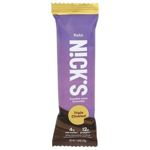 Aceso, Triple Choklad And Peanut Chocolate Protein Bar Keto, 1.76 Oz(Case Of 12)