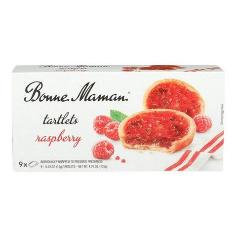 Bonne Maman, Tartlets Raspberry, 4.76 Oz(Case Of 12) Bonne Maman