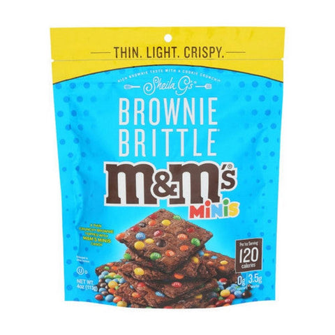 Sheila Gs, M And Ms Minis Brownie Brittle, 4 Oz(Case of 6) Sheila Gs