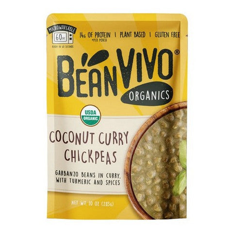 Beanvivo, Organic Coconut Curry Chickpeas, 10 Oz (Case Of 6) Beanvivo