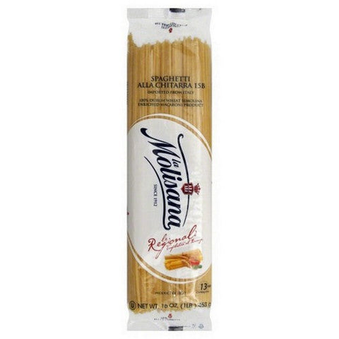 La Molisana, Spaghetto Quadrato Chitarra Pasta, 16 Oz(Case Of 18) La Molisana