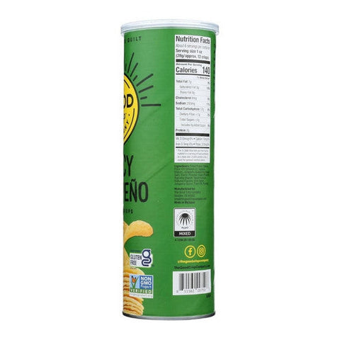 The Good Crisp Company, Gluten Free Potato Crisp Spicy Jalapeno, 5.6 Oz(Case Of 8)