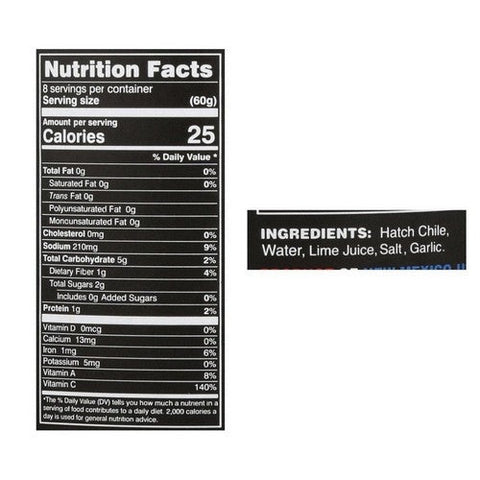 ZIA, Hot Diced Green Chile, 16 Oz(Case Of 6)