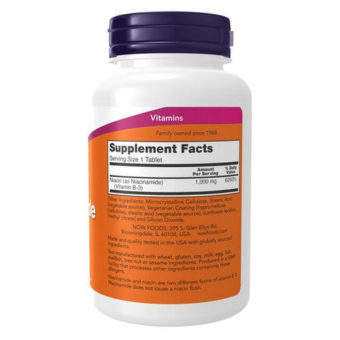 Now Foods, Niacinamide, 1000 Mg, 90 Tabs Now Foods
