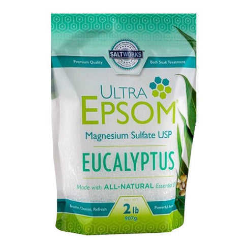 SaltWorks, Ultra Epsom Salt Eucalyptus, 2 Lb SaltWorks