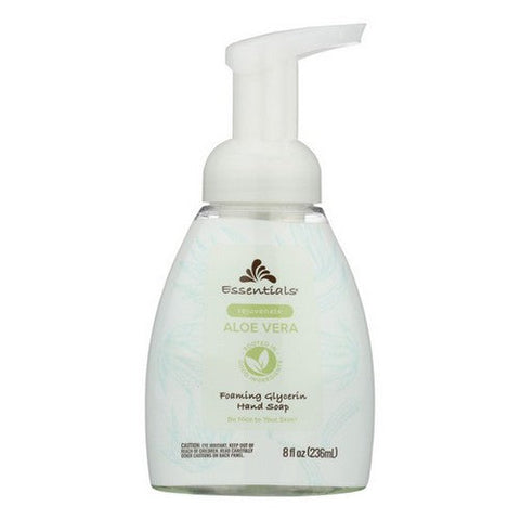 Essentials, Foaming Glycerin Hand Soap Aloe Vera, 8 Oz Essentials
