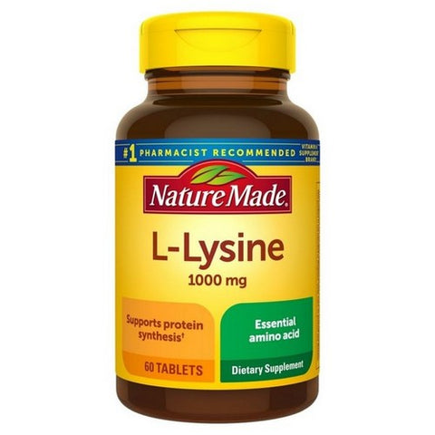 Nature Made, Extra Strength L-Lysine, 60 Tabs Nature Made