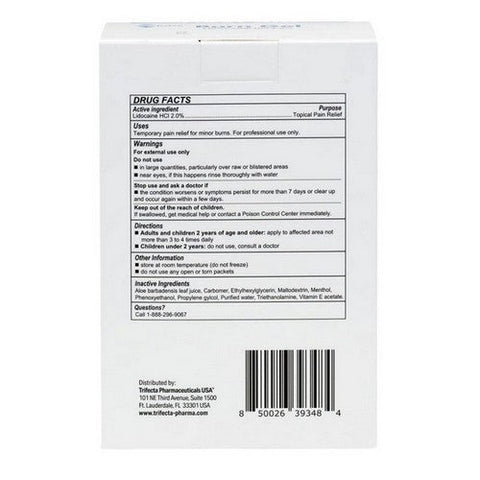 Globe, First Aid Burn Gel Lidocaine Hcl, 144 Count