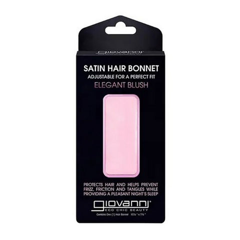 Satin Hair Bonnet Blush 1 Count by Giovanni Cosmetics