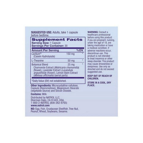 Natrol, Soothing Night Bedtime Without Melatonin, 30 Capsules Natrol