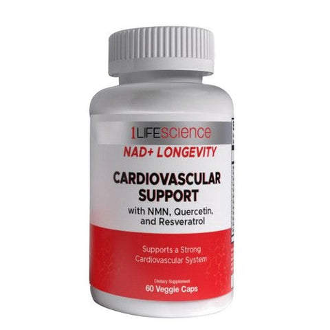 1Lifescience, NAD Plus Cardiovascular Support NMN, 60 Vegan Capsules 1Lifescience