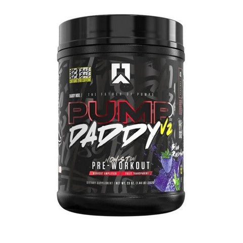 Ryse Supplements, Pump Daddy V2 Non Stim Pre-Workout Blue Raspberry, 650 Grams Ryse Supplements