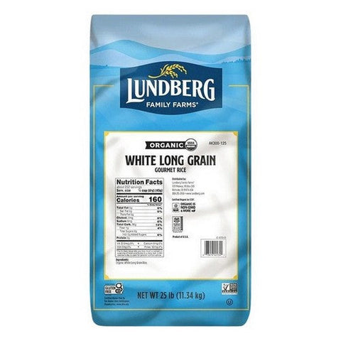 Lundberg, Organic White Long Grain Rice, 25 Lbs Lundberg