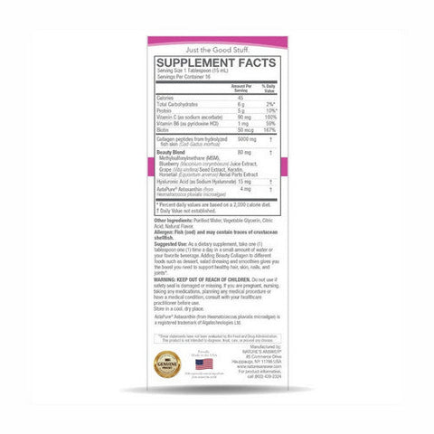 Nature's Answer, Beauty Collagen Peptides Berry, 8 Oz Nature's Answer