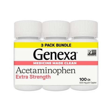 Genexa, Acetaminophen Extra Strength, 100 Count Genexa