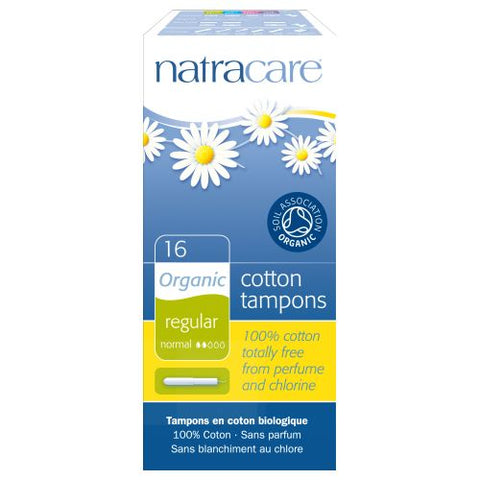 Natracare, Tampons, REG W/APPLICTR, 16 CT Natracare
