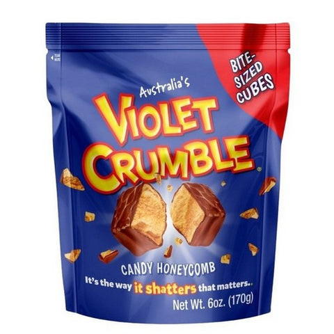 Violet Crumble, Milk Chocolate Honeycomb Cubes, 6 Oz (Case Of 8) Violet Crumble