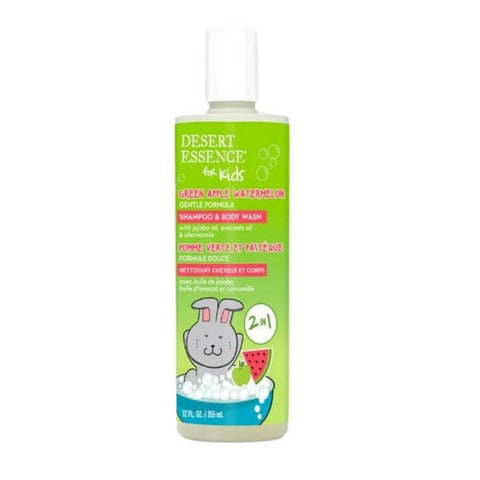 Desert Essence, Kids Shampoo Body Wash Green Apple, 12 Oz Desert Essence