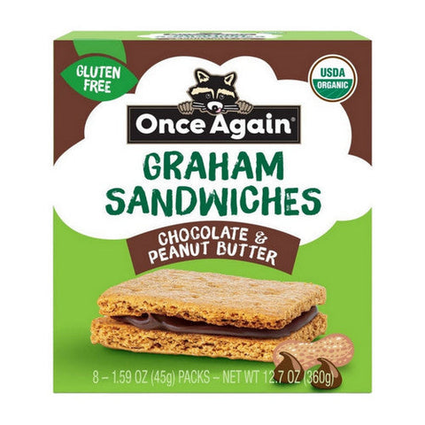 Once Again, Organic Peanut Butter And Chocolate, 1.59 Oz (Case Of 8) Once Again