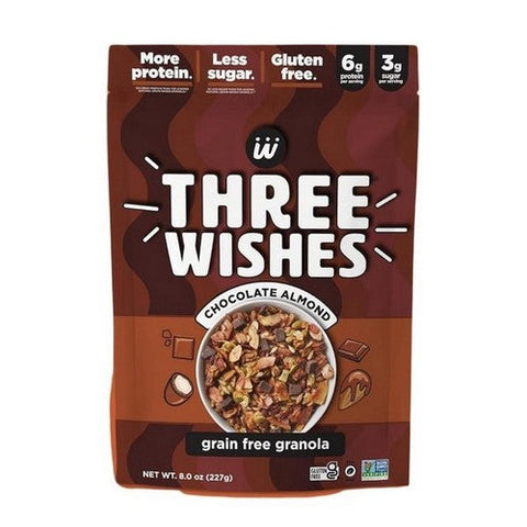 Three Wishes, Granola Chocolate Almond, 8 Oz (Case Of 8) Three Wishes