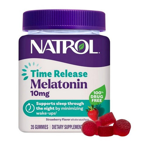 Melatonin Gummies Time Release Strawberry 35 Count by Natrol